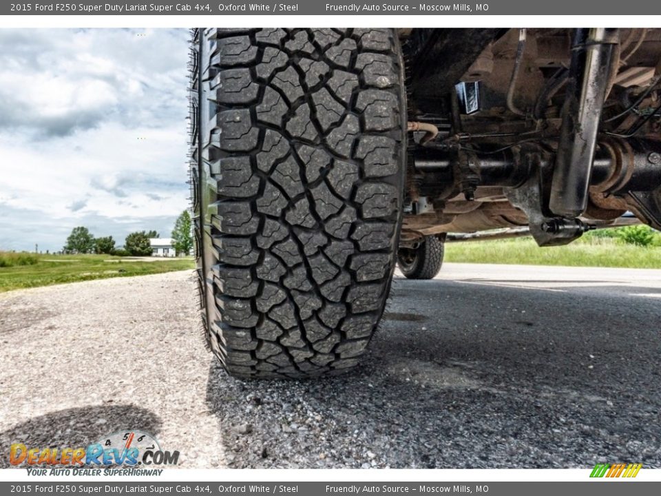 2015 Ford F250 Super Duty Lariat Super Cab 4x4 Oxford White / Steel Photo #16