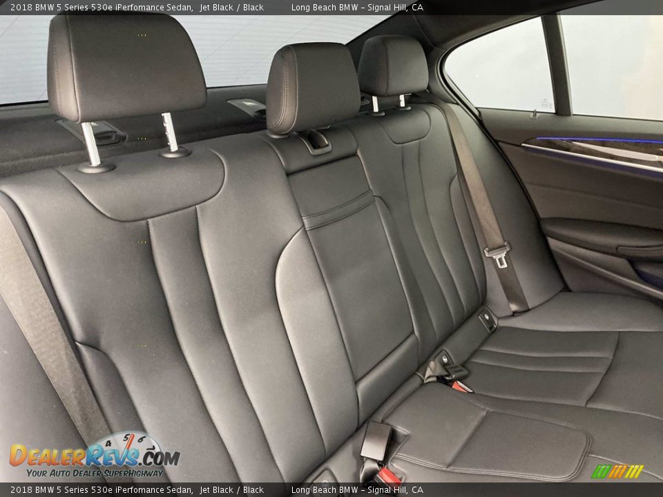 2018 BMW 5 Series 530e iPerfomance Sedan Jet Black / Black Photo #36