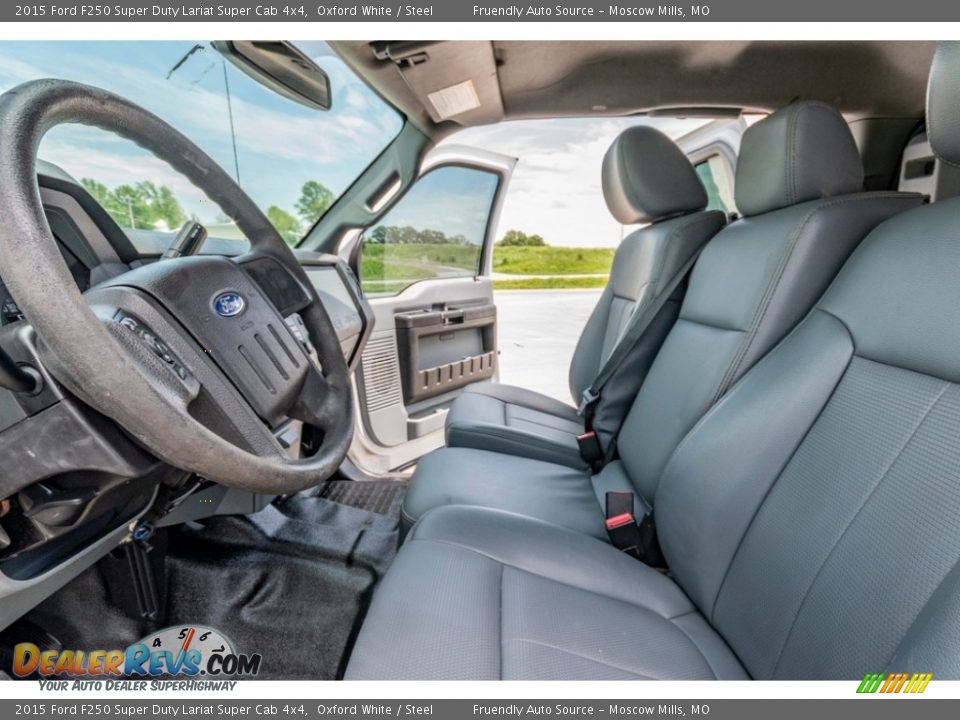2015 Ford F250 Super Duty Lariat Super Cab 4x4 Oxford White / Steel Photo #20
