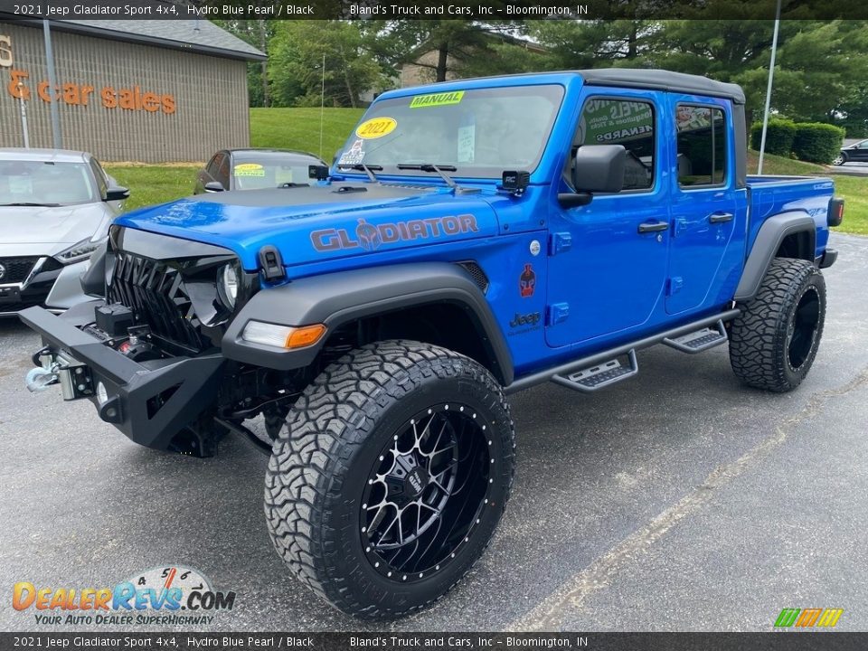 2021 Jeep Gladiator Sport 4x4 Hydro Blue Pearl / Black Photo #2