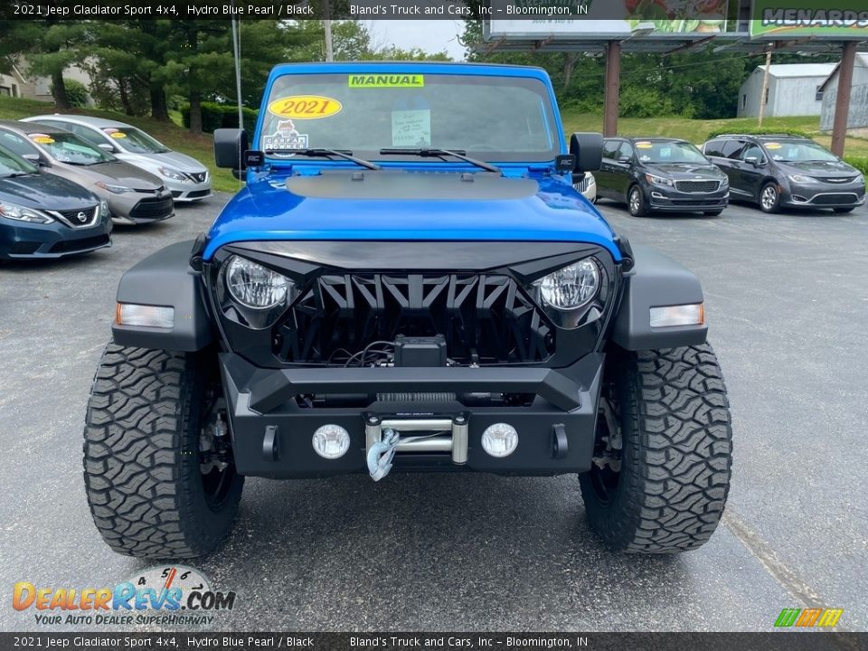 2021 Jeep Gladiator Sport 4x4 Hydro Blue Pearl / Black Photo #3