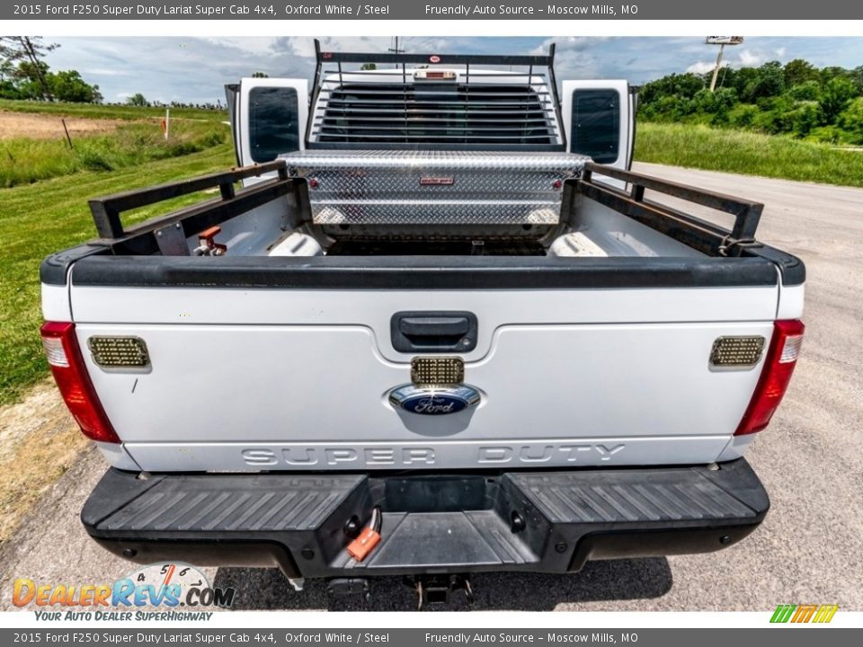 2015 Ford F250 Super Duty Lariat Super Cab 4x4 Oxford White / Steel Photo #26