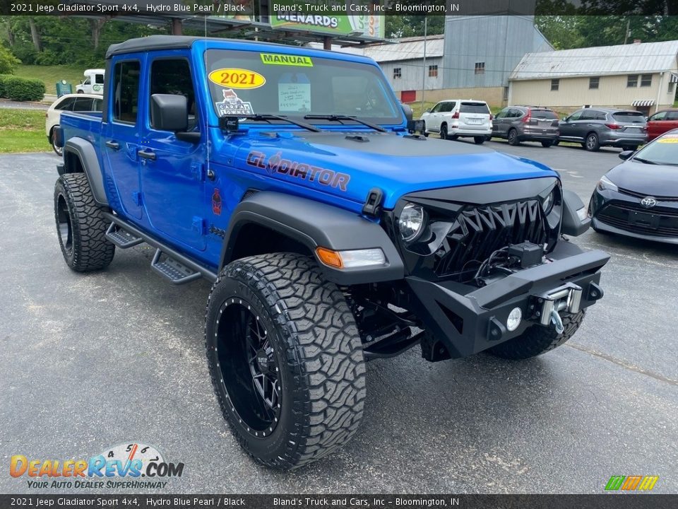 2021 Jeep Gladiator Sport 4x4 Hydro Blue Pearl / Black Photo #4