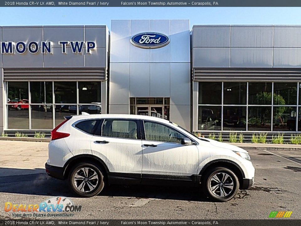 2018 Honda CR-V LX AWD White Diamond Pearl / Ivory Photo #1