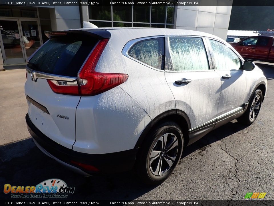 2018 Honda CR-V LX AWD White Diamond Pearl / Ivory Photo #2