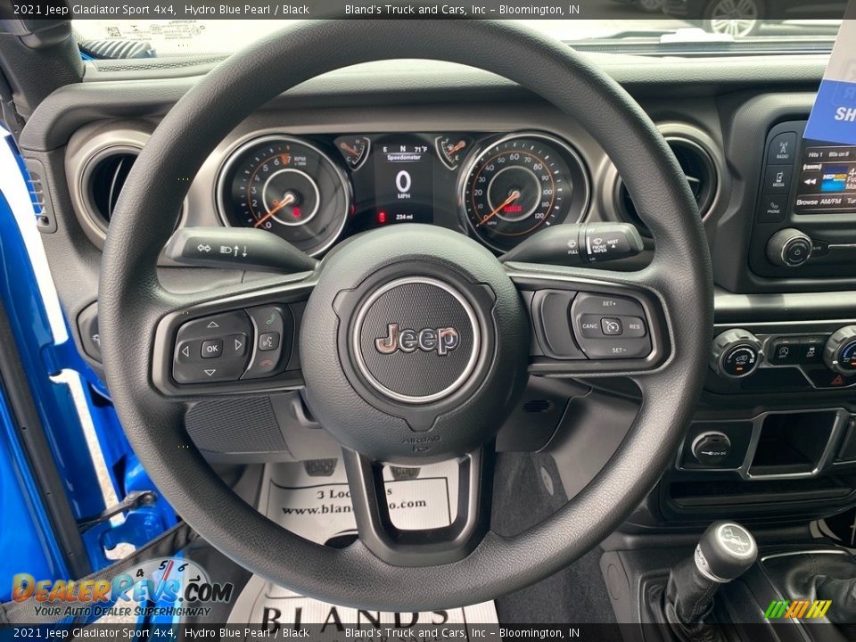 2021 Jeep Gladiator Sport 4x4 Hydro Blue Pearl / Black Photo #14