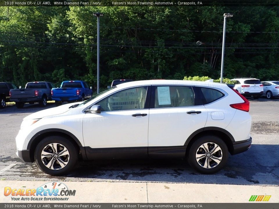 2018 Honda CR-V LX AWD White Diamond Pearl / Ivory Photo #5