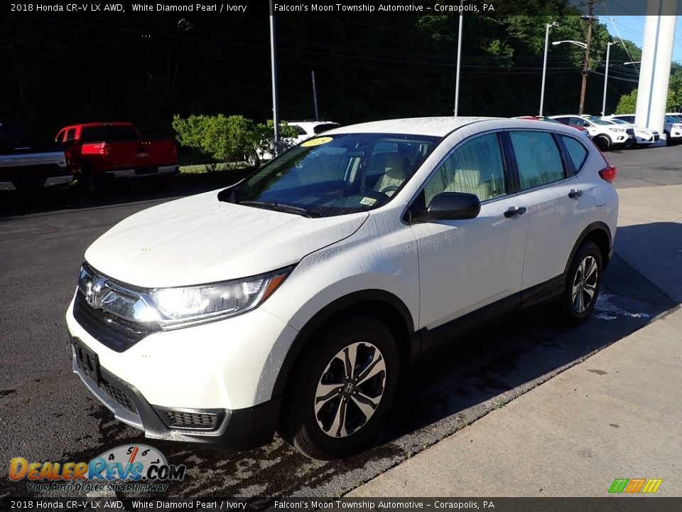 2018 Honda CR-V LX AWD White Diamond Pearl / Ivory Photo #6