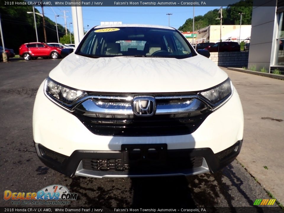 2018 Honda CR-V LX AWD White Diamond Pearl / Ivory Photo #7