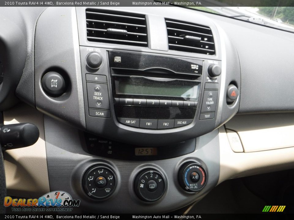 2010 Toyota RAV4 I4 4WD Barcelona Red Metallic / Sand Beige Photo #3