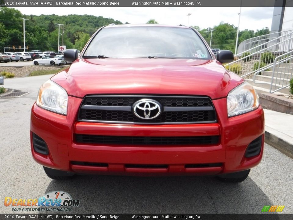 2010 Toyota RAV4 I4 4WD Barcelona Red Metallic / Sand Beige Photo #8