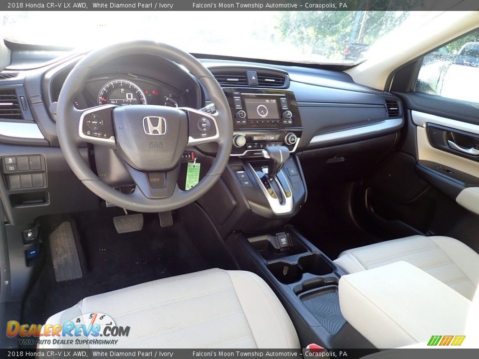 2018 Honda CR-V LX AWD White Diamond Pearl / Ivory Photo #18