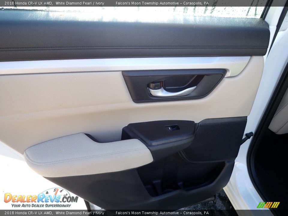 2018 Honda CR-V LX AWD White Diamond Pearl / Ivory Photo #19