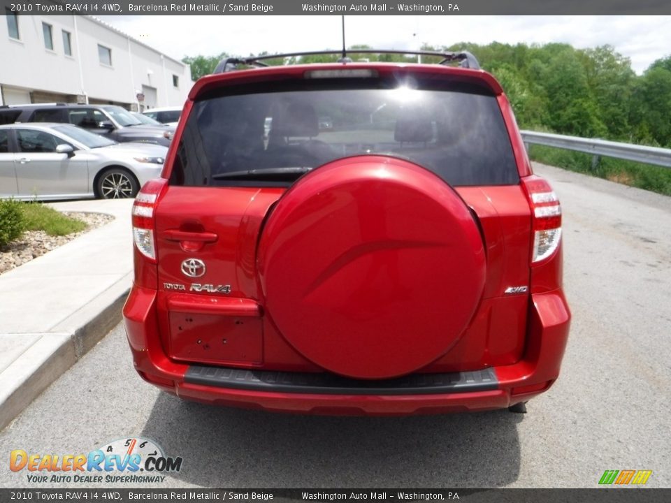 2010 Toyota RAV4 I4 4WD Barcelona Red Metallic / Sand Beige Photo #12