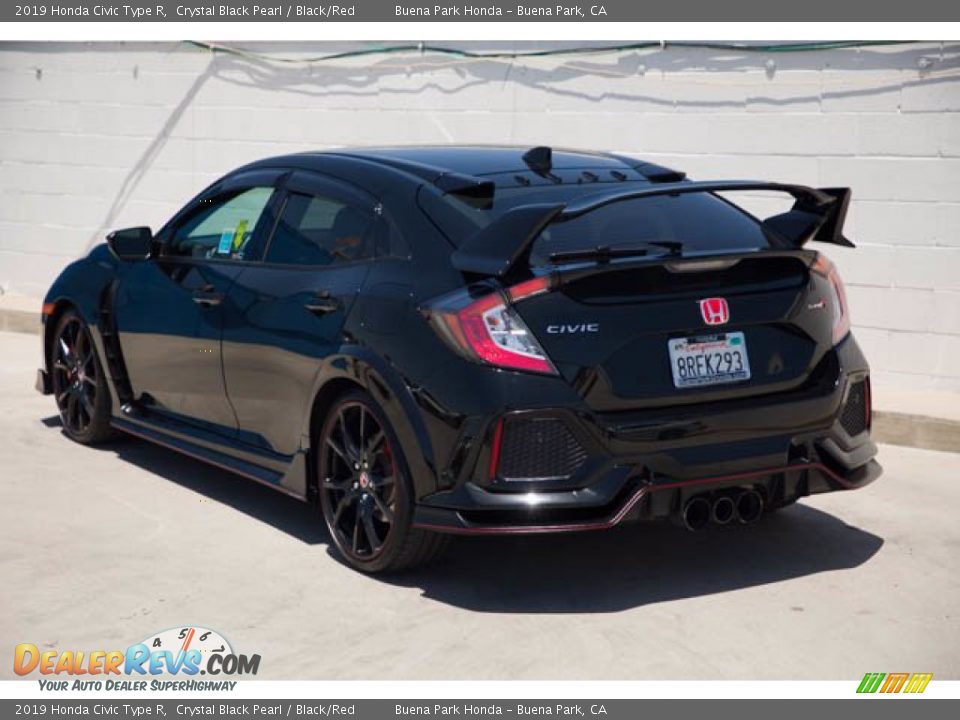 2019 Honda Civic Type R Crystal Black Pearl / Black/Red Photo #2