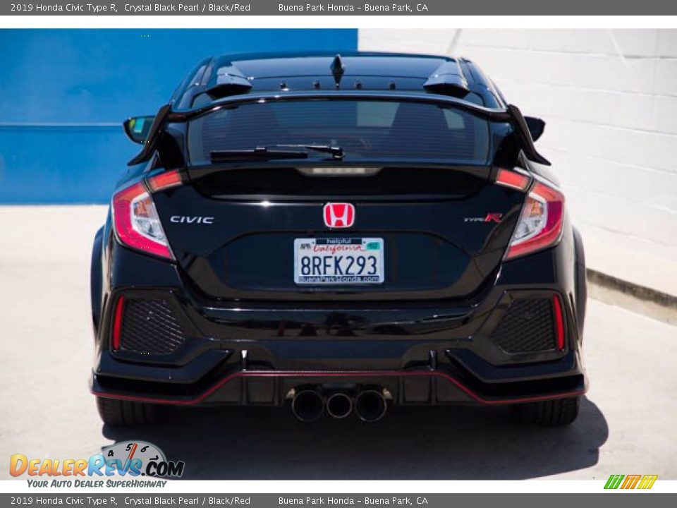 2019 Honda Civic Type R Crystal Black Pearl / Black/Red Photo #9