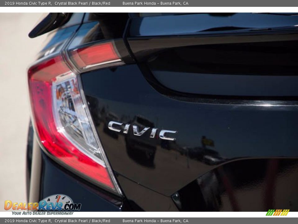 2019 Honda Civic Type R Crystal Black Pearl / Black/Red Photo #10