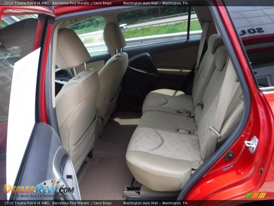 2010 Toyota RAV4 I4 4WD Barcelona Red Metallic / Sand Beige Photo #23