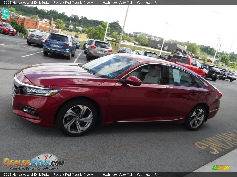 2018 Honda Accord EX-L Sedan Radiant Red Metallic / Ivory Photo #6