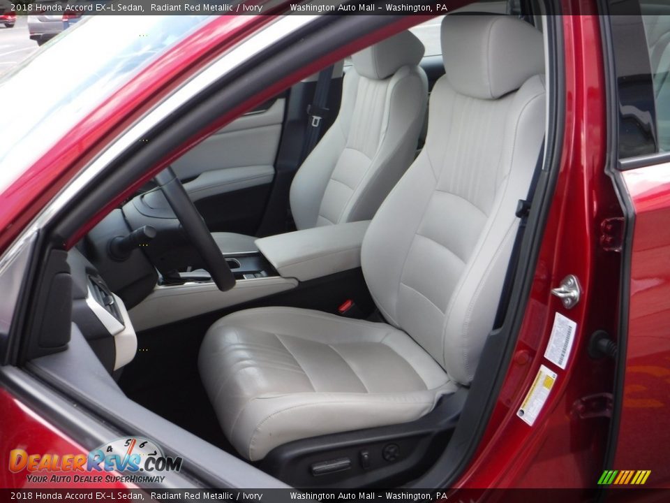 2018 Honda Accord EX-L Sedan Radiant Red Metallic / Ivory Photo #13