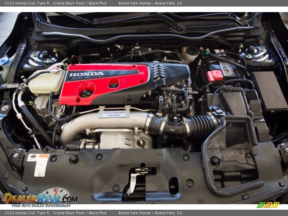 2019 Honda Civic Type R Crystal Black Pearl / Black/Red Photo #36