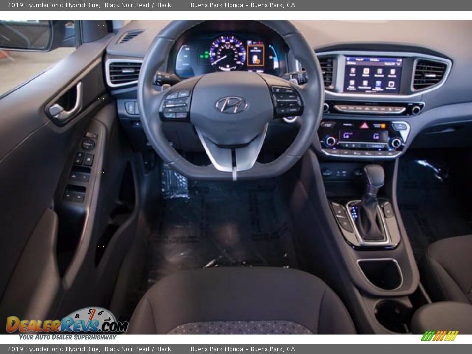 2019 Hyundai Ioniq Hybrid Blue Black Noir Pearl / Black Photo #5