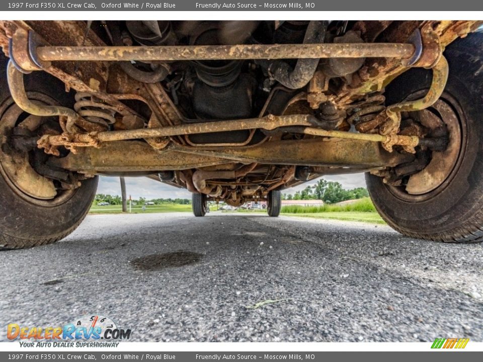 Undercarriage of 1997 Ford F350 XL Crew Cab Photo #10
