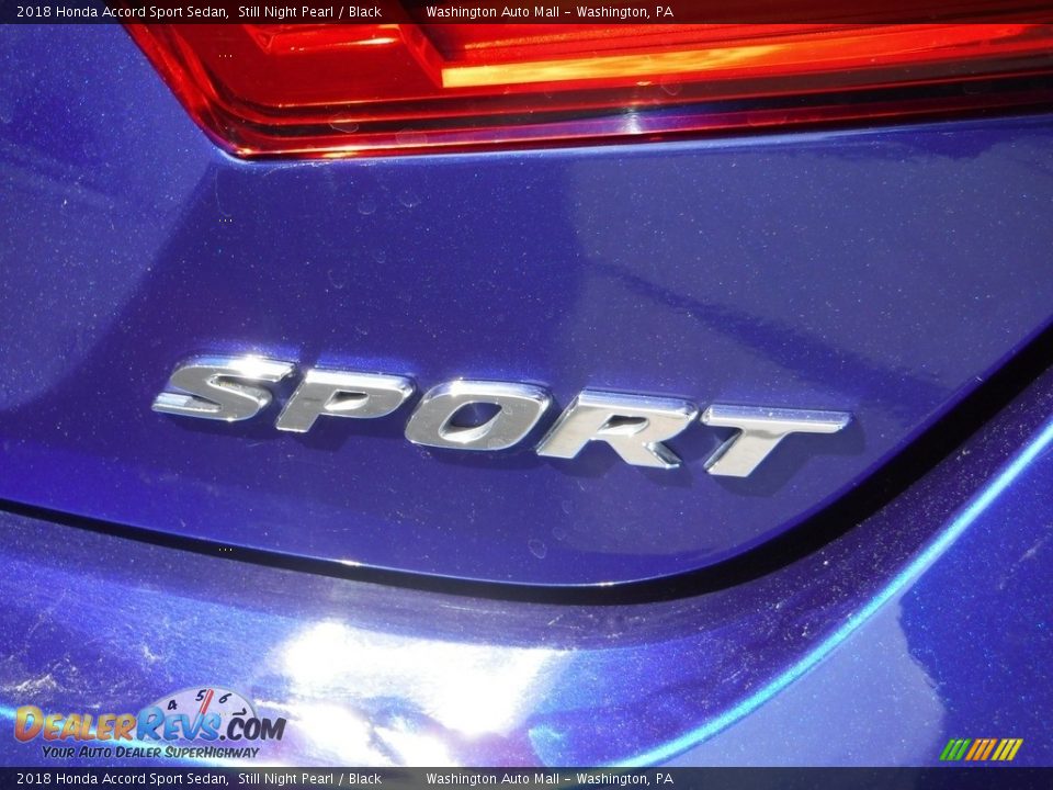 2018 Honda Accord Sport Sedan Still Night Pearl / Black Photo #10