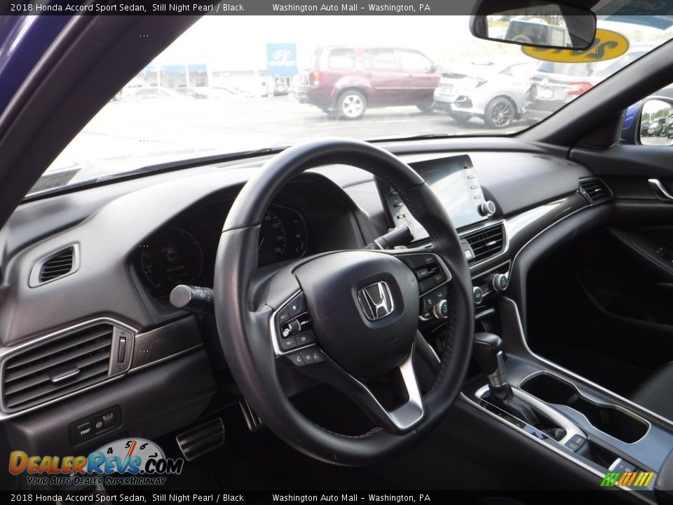 2018 Honda Accord Sport Sedan Still Night Pearl / Black Photo #13