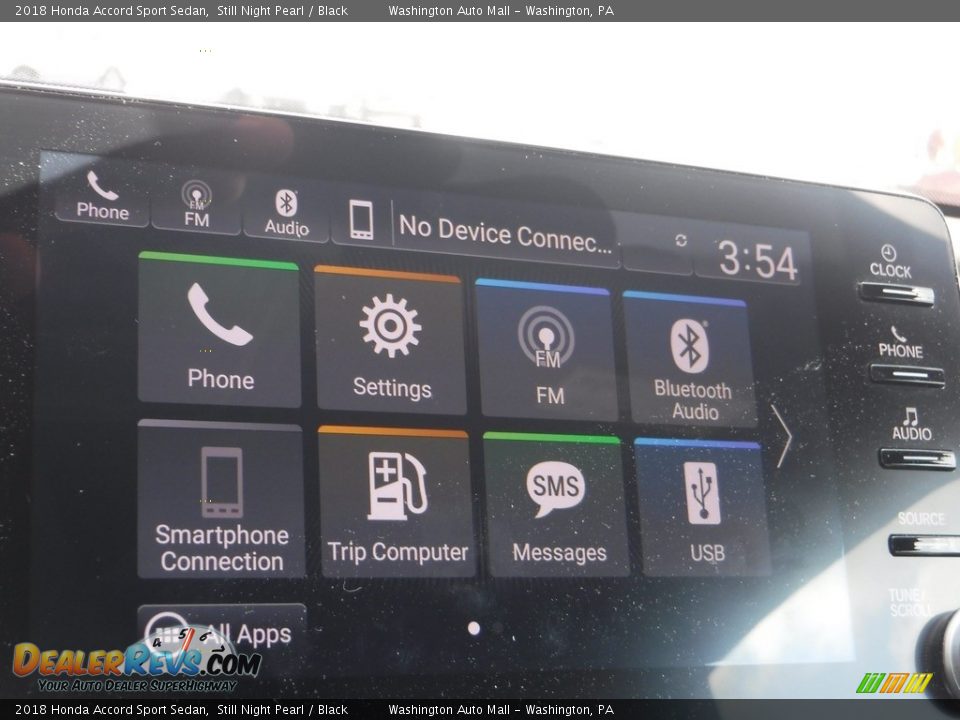 2018 Honda Accord Sport Sedan Still Night Pearl / Black Photo #19