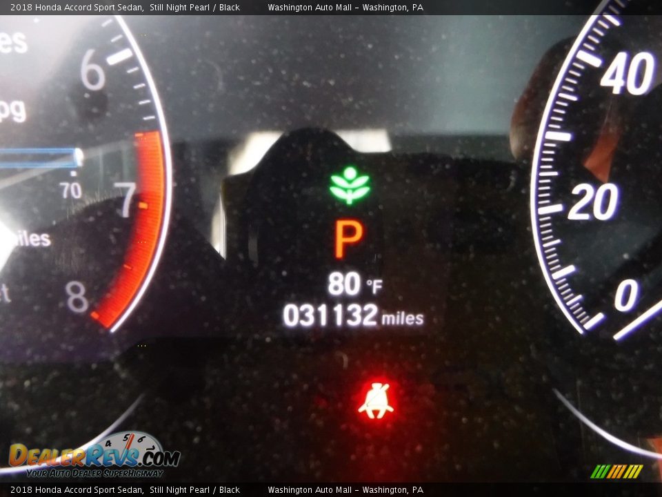 2018 Honda Accord Sport Sedan Still Night Pearl / Black Photo #32