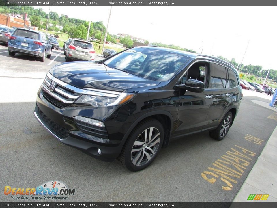 2018 Honda Pilot Elite AWD Crystal Black Pearl / Black Photo #5