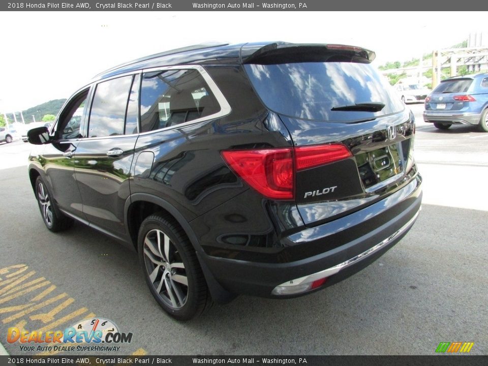 2018 Honda Pilot Elite AWD Crystal Black Pearl / Black Photo #7