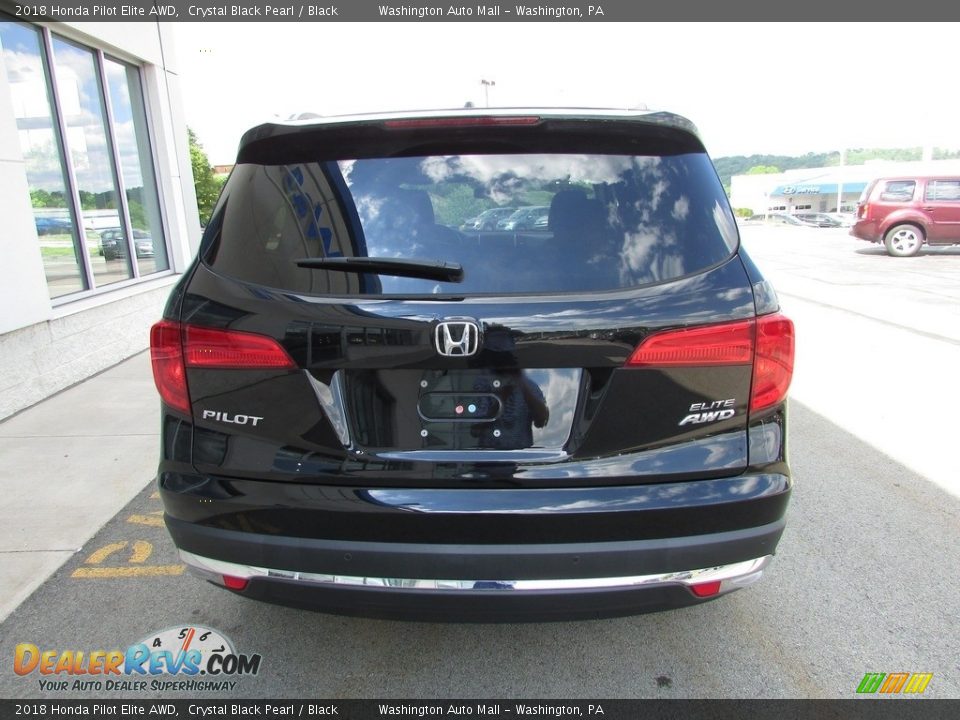 2018 Honda Pilot Elite AWD Crystal Black Pearl / Black Photo #8