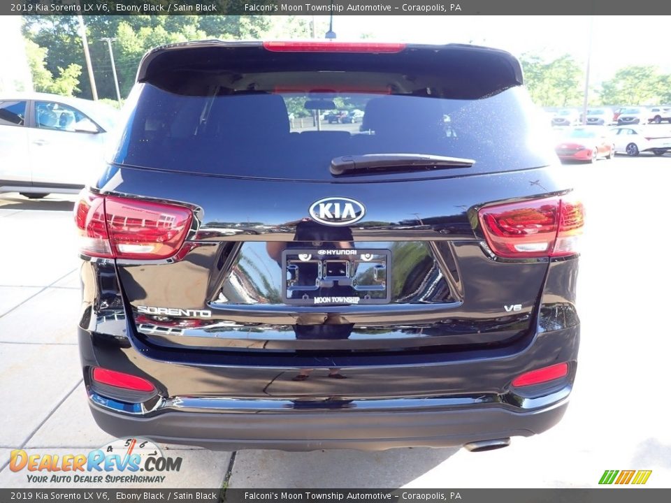 2019 Kia Sorento LX V6 Ebony Black / Satin Black Photo #3