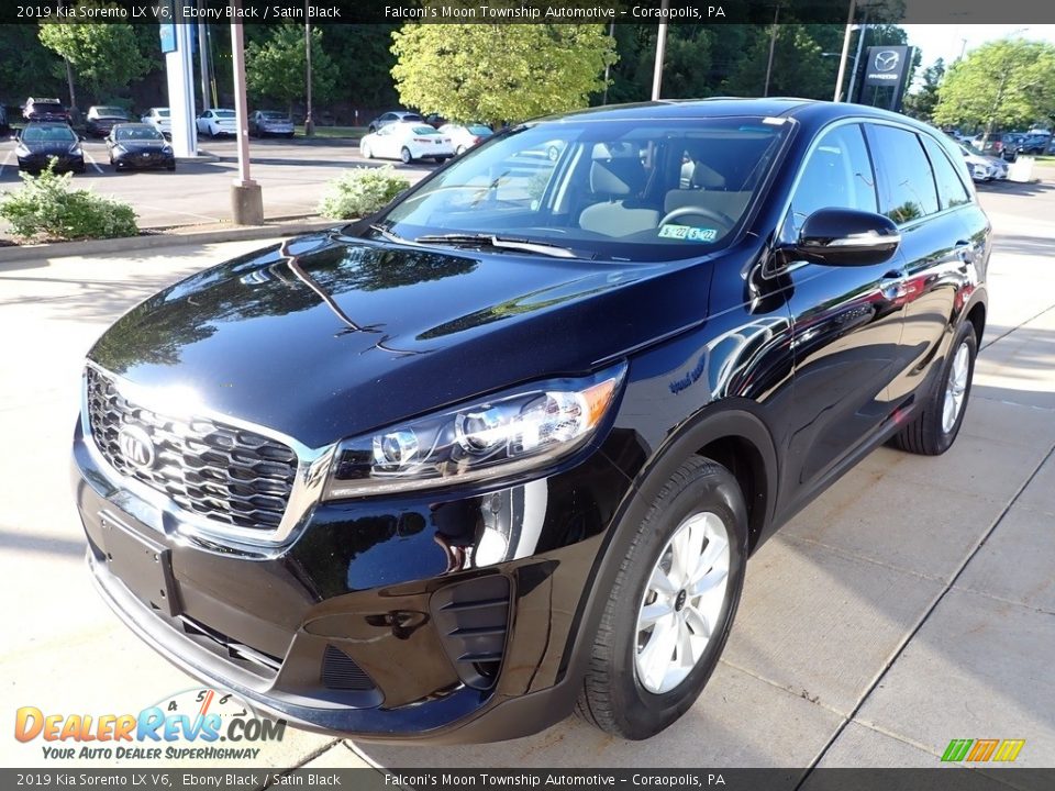 2019 Kia Sorento LX V6 Ebony Black / Satin Black Photo #7