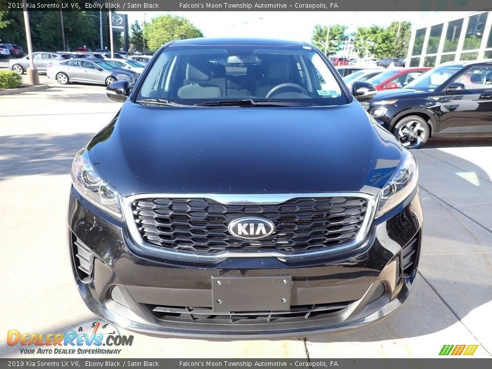 2019 Kia Sorento LX V6 Ebony Black / Satin Black Photo #8