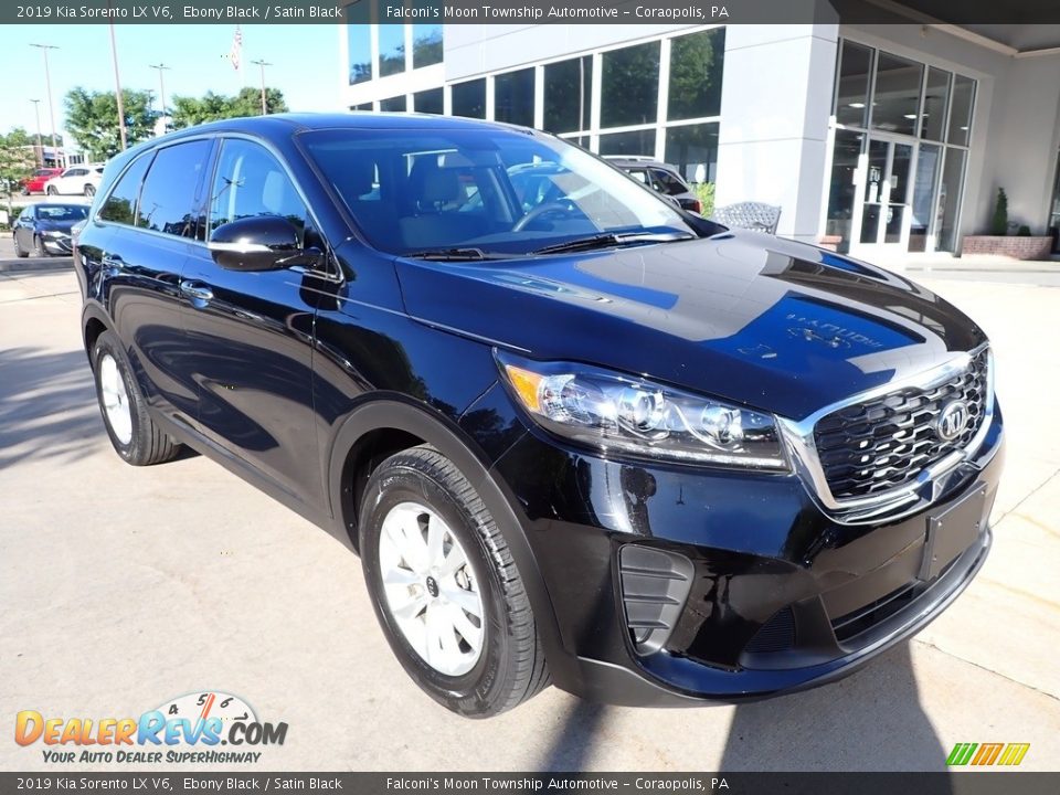 2019 Kia Sorento LX V6 Ebony Black / Satin Black Photo #9