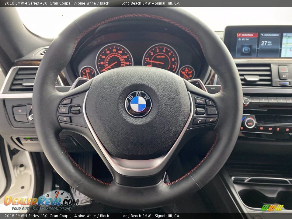 2018 BMW 4 Series 430i Gran Coupe Alpine White / Black Photo #18