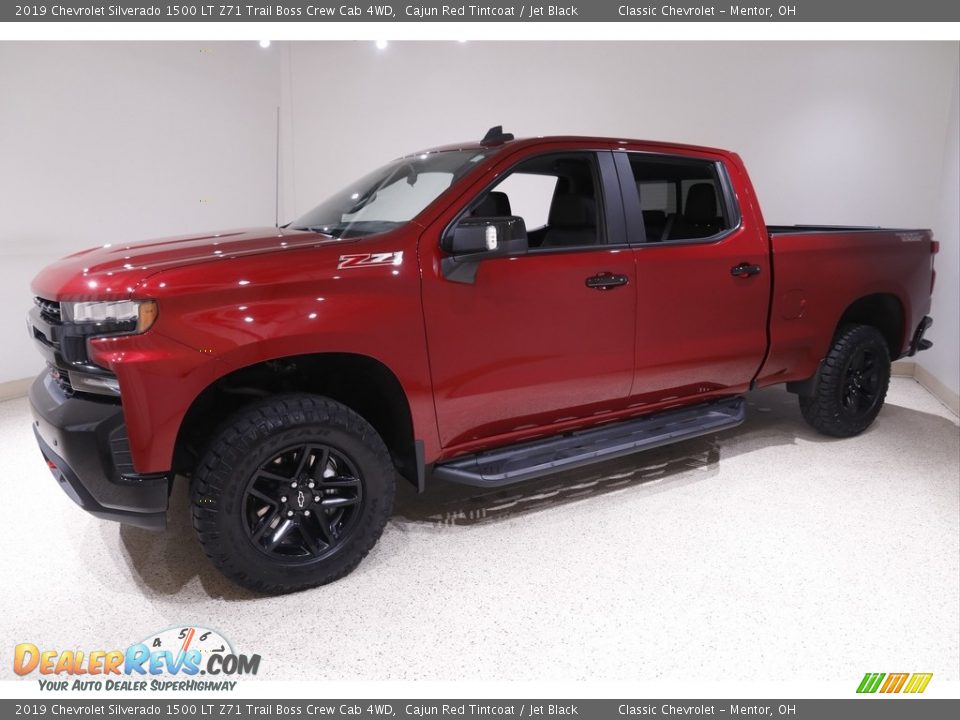 2019 Chevrolet Silverado 1500 LT Z71 Trail Boss Crew Cab 4WD Cajun Red Tintcoat / Jet Black Photo #3