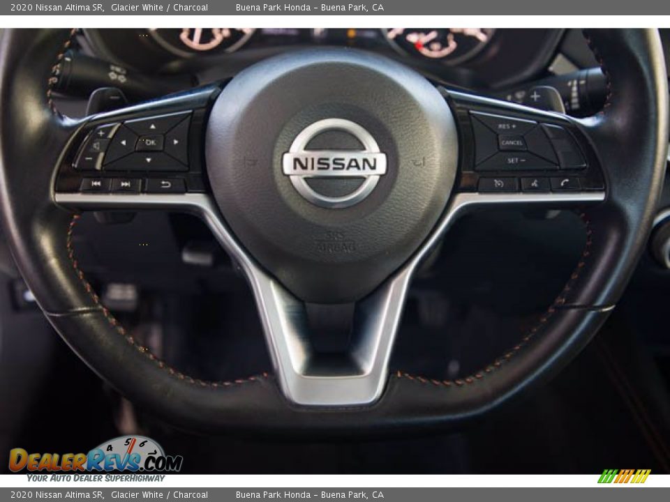 2020 Nissan Altima SR Glacier White / Charcoal Photo #13