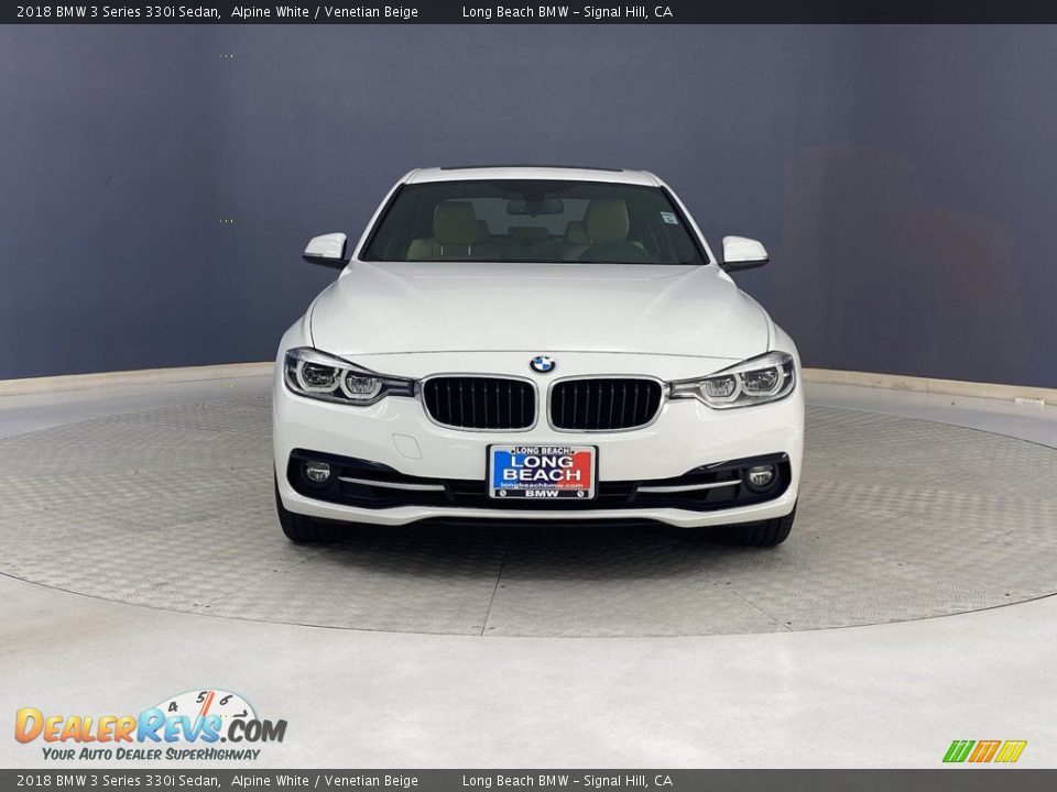 2018 BMW 3 Series 330i Sedan Alpine White / Venetian Beige Photo #2