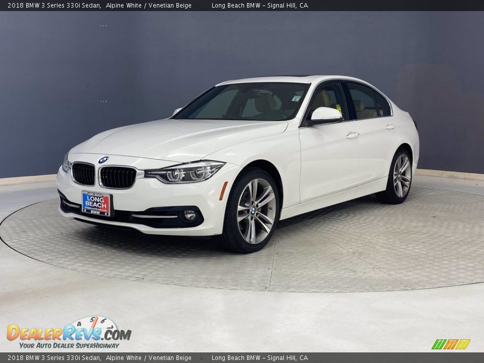 2018 BMW 3 Series 330i Sedan Alpine White / Venetian Beige Photo #3