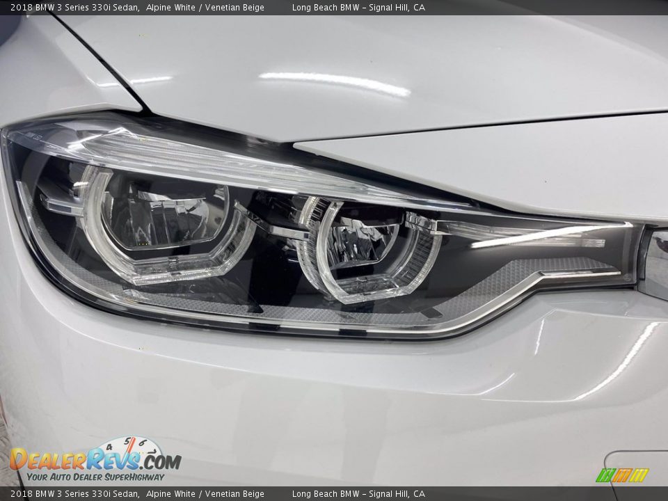 2018 BMW 3 Series 330i Sedan Alpine White / Venetian Beige Photo #7
