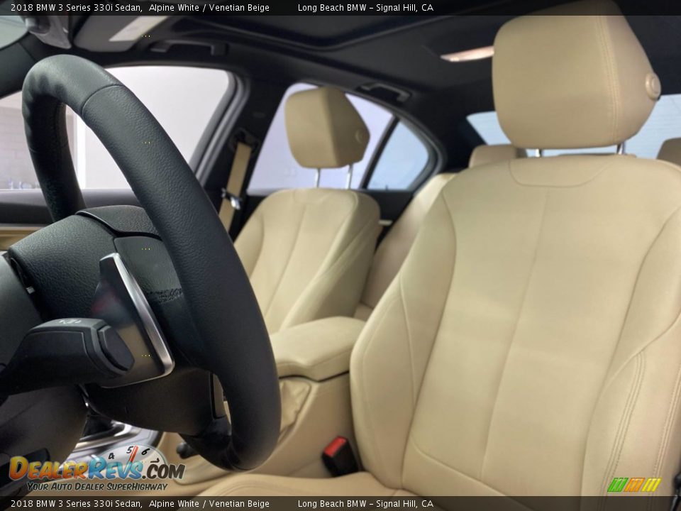 2018 BMW 3 Series 330i Sedan Alpine White / Venetian Beige Photo #17