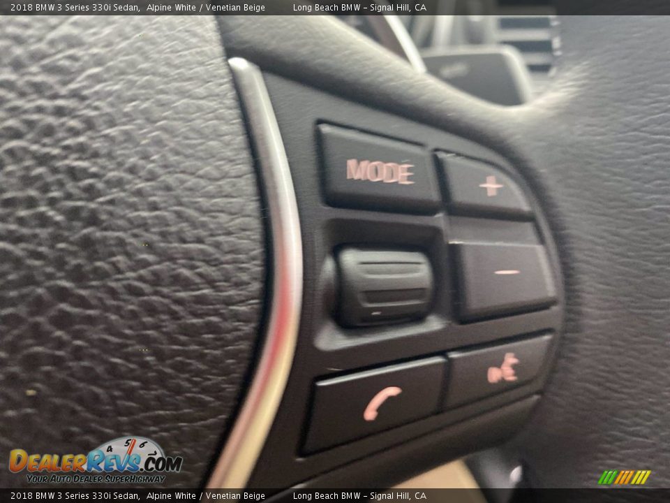 2018 BMW 3 Series 330i Sedan Alpine White / Venetian Beige Photo #20