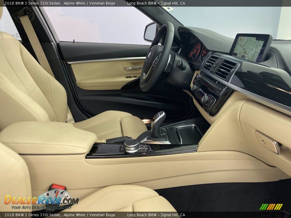 2018 BMW 3 Series 330i Sedan Alpine White / Venetian Beige Photo #33