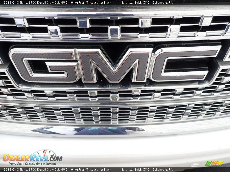 2018 GMC Sierra 1500 Denali Crew Cab 4WD White Frost Tricoat / Jet Black Photo #2