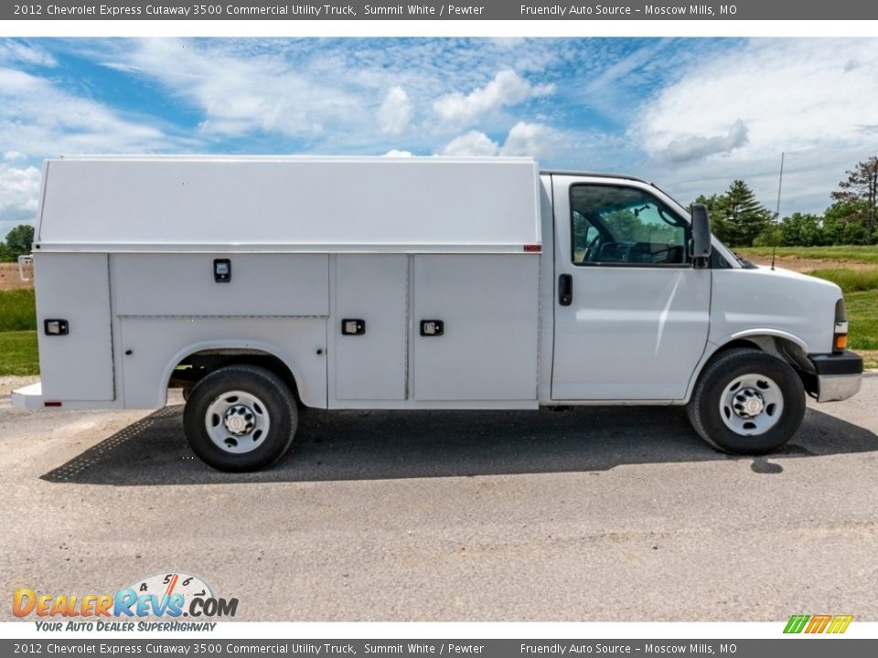 Summit White 2012 Chevrolet Express Cutaway 3500 Commercial Utility Truck Photo #3