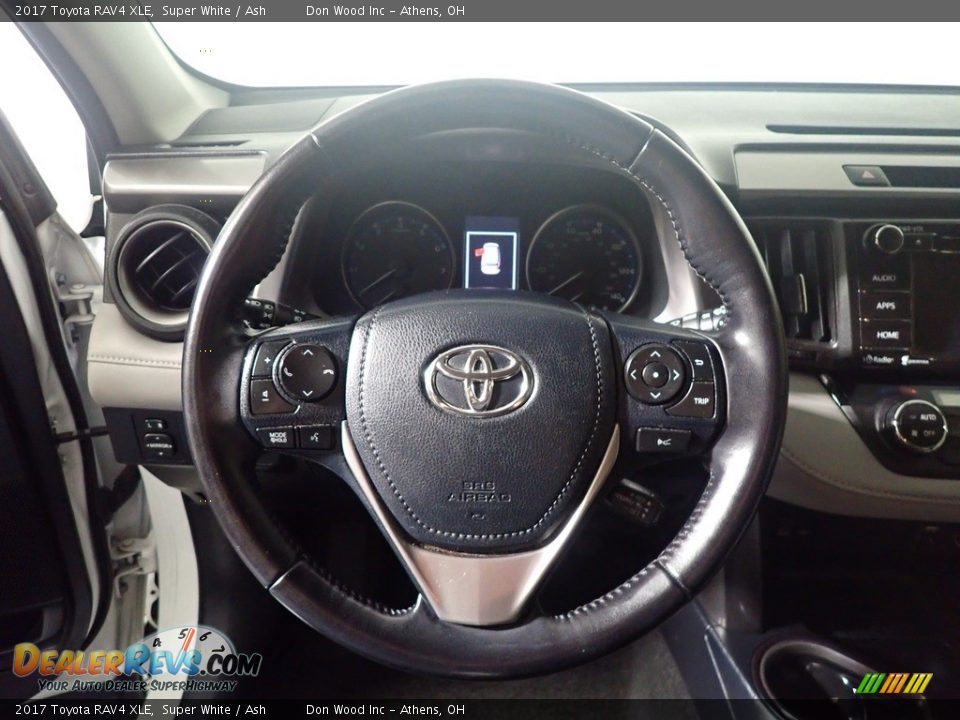 2017 Toyota RAV4 XLE Super White / Ash Photo #28